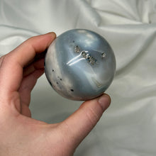 Load image into Gallery viewer, Astral Dendritic Opal x Banded Agate Sphere