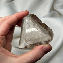 Load image into Gallery viewer, Faceted Smoky Quartz Heart Carving (112g)