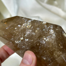 Load image into Gallery viewer, XL 1lb Natural Cognac Citrine Freeform with Rainbows on Stand