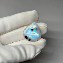 Load image into Gallery viewer, Rainbow Moonstone Cabochon with Tourmaline 38.4ct