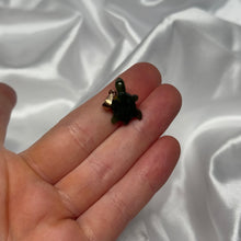 Load image into Gallery viewer, Canadian Nephrite Jade Turtle Pendant (gold plate hardware)