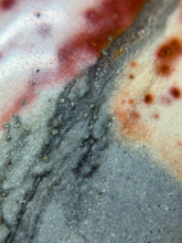 Load image into Gallery viewer, Deep Grey Polychrome Jasper Palm with Pyrite Sprinkles