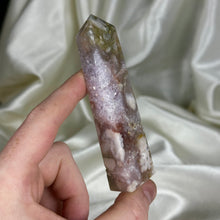 Load image into Gallery viewer, Amethyst x Flower Agate Tower B