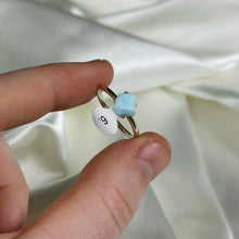 Load image into Gallery viewer, Size 6 Sterling Silver Larimar Ring C