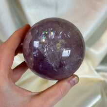 Load image into Gallery viewer, XL Rainbow-Filled Amethyst Sphere (1lb8oz)
