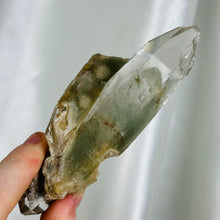 Load image into Gallery viewer, Large Himalayan Quartz Point with Garden Quartz and Chlorite Phantom