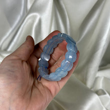 Load image into Gallery viewer, Aquamarine Beaded Bangle