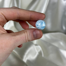 Load image into Gallery viewer, Turtle-back Pattern Chatoyant Larimar Sphere B