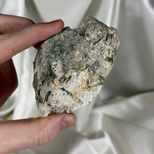 Load image into Gallery viewer, Green Tourmaline and Mica on Smoky Quartz Specimen