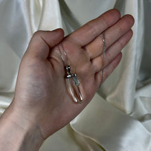 Load image into Gallery viewer, Sterling Silver AAA Clear Quartz with Blue Ombre Tourmaline Pendant