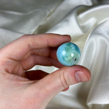 Load image into Gallery viewer, Sea Green-Blue Larimar Sphere