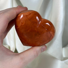 Load image into Gallery viewer, Funky Orby Carnelian Heart Carving