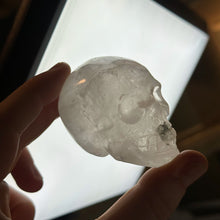 Load image into Gallery viewer, Quartz Skull Carving C