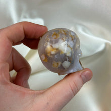 Load image into Gallery viewer, Flower Agate Skull Carving C