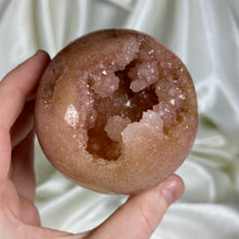 Load image into Gallery viewer, Druzy Pink Amethyst Sphere
