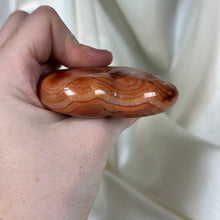 Load image into Gallery viewer, Funky Orby Carnelian Heart Carving