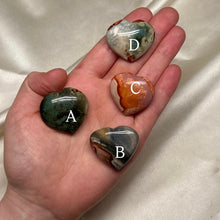 Load image into Gallery viewer, Polychrome Jasper Heart Carvings (choose your own)