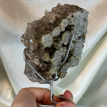 Load image into Gallery viewer, XL Double-Sided AA Rutilated Smoky Quartz on Stand (1lb12oz)