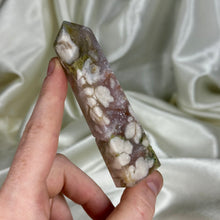 Load image into Gallery viewer, Amethyst x Flower Agate Tower B
