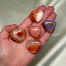 Load image into Gallery viewer, Carnelian Heart Carvings (choose your own)
