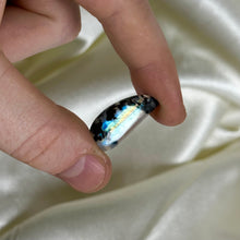 Load image into Gallery viewer, Rainbow Moonstone with Tourmaline Cabochon N