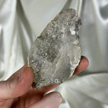 Load image into Gallery viewer, Green Tourmaline and Mica on Smoky Quartz Specimen