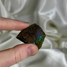 Load image into Gallery viewer, Green Blue and Purple Gem Ammolite Slab