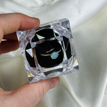 Load image into Gallery viewer, Size 8 Sterling Silver Larimar Ring B