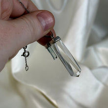 Load image into Gallery viewer, Sterling Silver AAA Clear Quartz with Blue Ombre Tourmaline Pendant