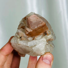 Load image into Gallery viewer, XL Lithium x Chlorite Quartz Partially Polished Cluster with DT (10.5oz)