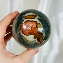 Load image into Gallery viewer, XL Polychrome Jasper Sphere (1.5lbs)