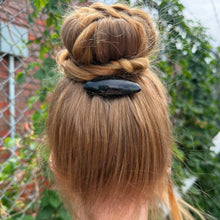 Load image into Gallery viewer, Obsidian Crystal Hair Clips