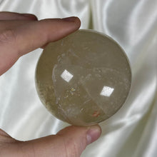 Load image into Gallery viewer, Sunshine Natural Brazilian Citrine Sphere with Rainbows (10.2oz!)