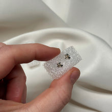 Load image into Gallery viewer, Sterling Silver Amethyst Paw Print Earrings