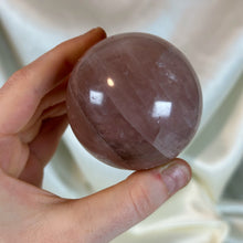 Load image into Gallery viewer, Smoky Star Rose Quartz Sphere (11.7oz)
