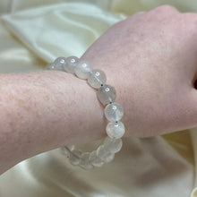 Load image into Gallery viewer, Light Blue Rose Quartz Stretch Bracelet Size 6.75