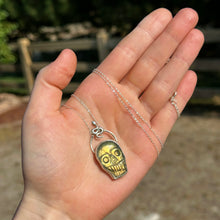 Load image into Gallery viewer, “Snake Bite” Sterling Silver Labradorite Necklace