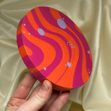 Load image into Gallery viewer, "Haze" Original Acrylic Painting on Stand (6"x6" Canvas)