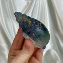 Load image into Gallery viewer, B-Grade Large Rainbow Fluorite Shell Carving G