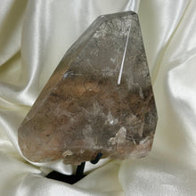 Load image into Gallery viewer, XXL Tourmaline and Rutile in Quartz with Lodolite on Stand