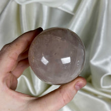 Load image into Gallery viewer, Dusty-Rose Star Rose Quartz Sphere
