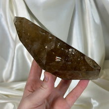 Load image into Gallery viewer, XL 1lb Natural Cognac Citrine Freeform with Rainbows on Stand