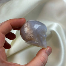 Load image into Gallery viewer, Flower Agate Skull Carving A