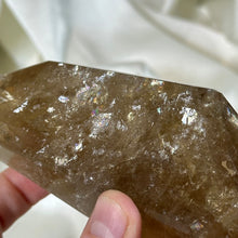 Load image into Gallery viewer, XL 1lb Natural Cognac Citrine Freeform with Rainbows on Stand