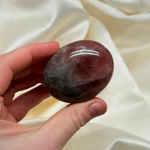 Load image into Gallery viewer, Deep Red/Lavender Rose Quartz Palmstone