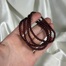 Load image into Gallery viewer, Gem Garnet Crystal Stretch Bracelets
