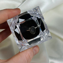 Load image into Gallery viewer, Size 6 Sterling Silver Druzy Agate Geode Ring B