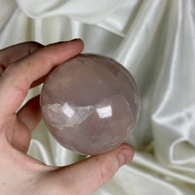 Load image into Gallery viewer, Dusty-Rose Star Rose Quartz Sphere