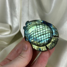 Load image into Gallery viewer, Ultra Flashy Detailed Labradorite Fish Carving A