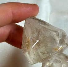 Load image into Gallery viewer, Quartz Skull Tower Carving with 2 Moving Enhydros B